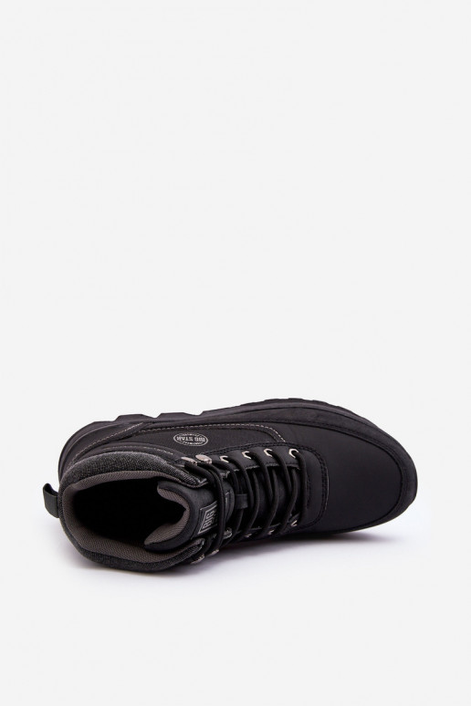 Tem que sercho botas de caminhada cor preta Big Star MM174016