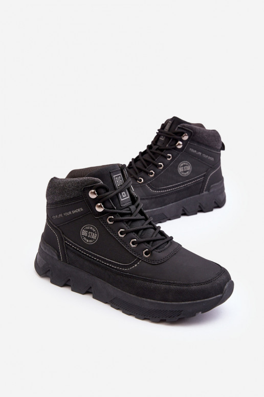 Tem que sercho botas de caminhada cor preta Big Star MM174016