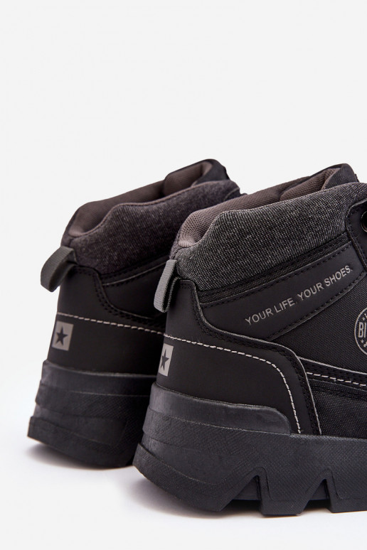 Tem que sercho botas de caminhada cor preta Big Star MM174016