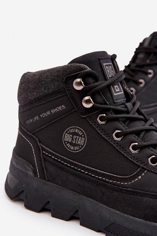 Tem que sercho botas de caminhada cor preta Big Star MM174016