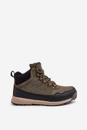 Botas de caminhada femininas forradas na cor caqui Big Star MM274480 2