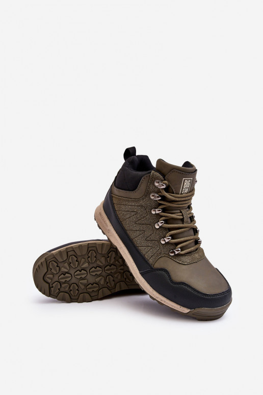 Feminino Botas de caminhada aquecidas cor cáqui Big Star MM274480