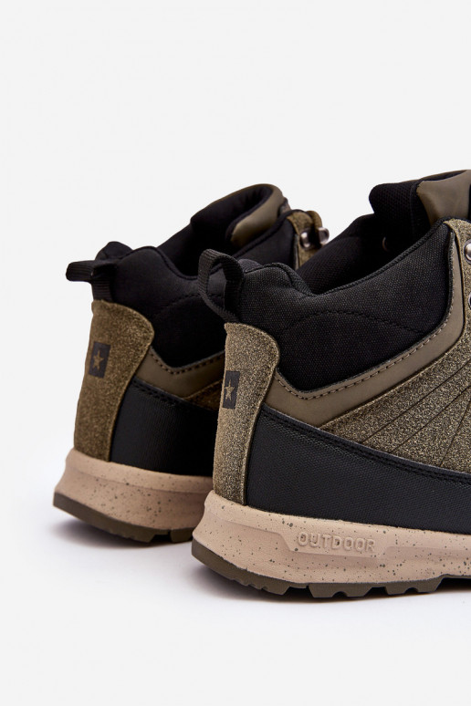 Feminino Botas de caminhada aquecidas cor cáqui Big Star MM274480