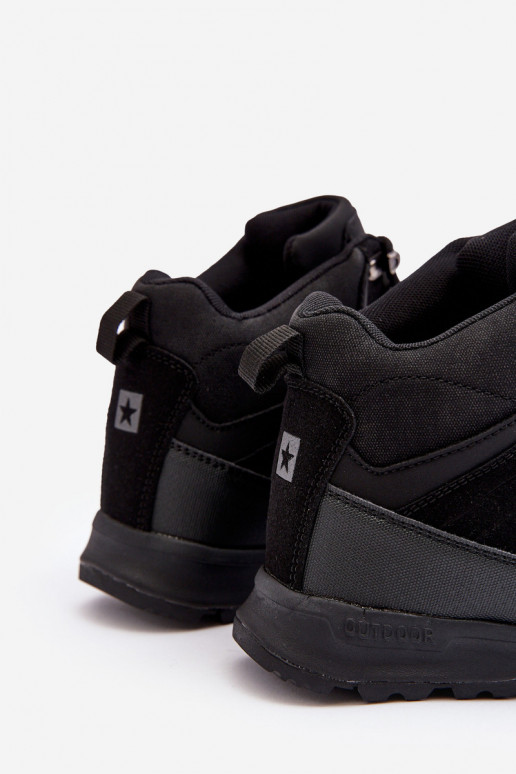 Feminino Botas de caminhada aquecidas cor preta Big Star MM274481 Feminino Botas de caminhada aquecidas cor preta Big Star MM274481