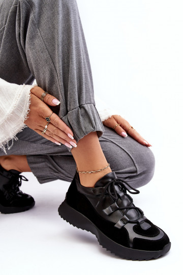 Pele tênis Feminino M01/2 Zazoo cor preta