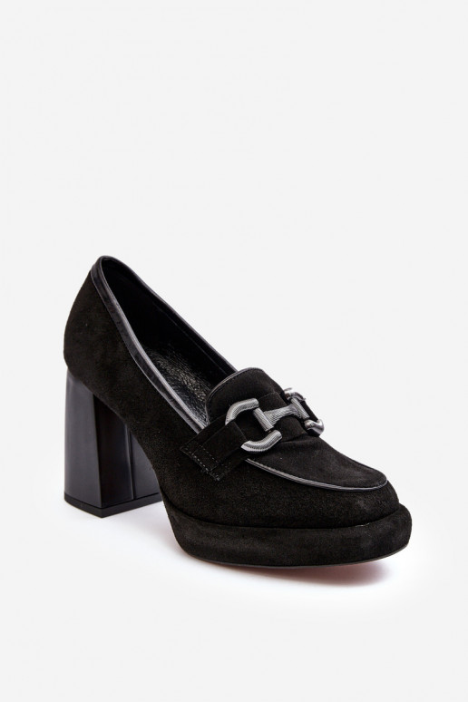 Pele Sapato Em um poste enorme Laura Messi 2706 cor preta Pele Sapato Em um poste enorme Laura Messi 2706 cor preta