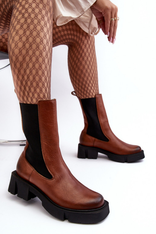 Botas Laura Messi 2693/229 cor marrom