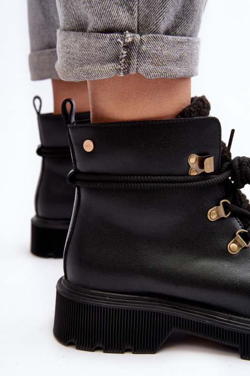 Pele Botas sapato Feminino GOE MM2N4082 cor preta Pele Botas sapato Feminino GOE MM2N4082 cor preta