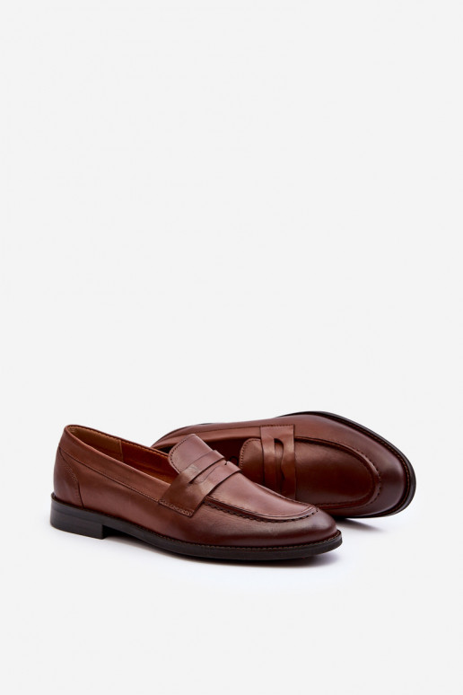 Tem que sercho Pele sapato Mocassins Zazoo 1570/1 cor marrom Tem que sercho Pele sapato Mocassins Zazoo 1570/1 cor marrom