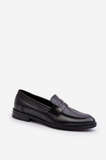 Tem que sercho Pele sapato Mocassins Zazoo 1570/1 cor preta