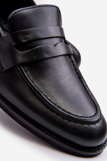 Tem que sercho Pele sapato Mocassins Zazoo 1570/1 cor preta 2