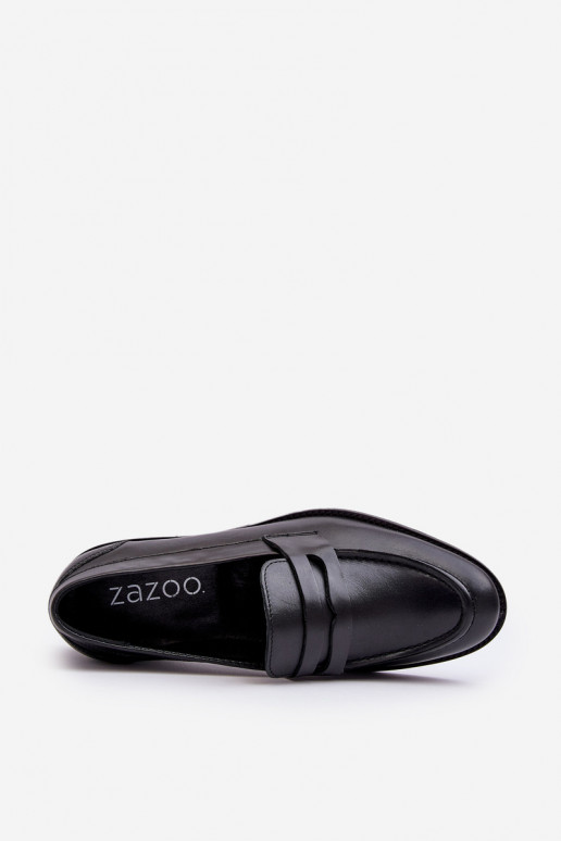 Tem que sercho Pele sapato Mocassins Zazoo 1570/1 cor preta Tem que sercho Pele sapato Mocassins Zazoo 1570/1 cor preta
