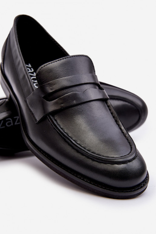 Tem que sercho Pele sapato Mocassins Zazoo 1570/1 cor preta Tem que sercho Pele sapato Mocassins Zazoo 1570/1 cor preta