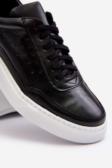 Tem que sercho tênis Pele Zazoo 1544 cor preta 2