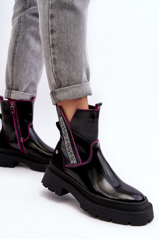 Pele Feminino Botas Tem que serciejka 06236-15 cor preta Pele Feminino Botas Tem que serciejka 06236-15 cor preta