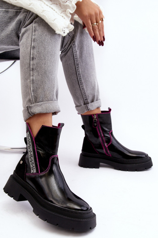 Pele Feminino Botas Tem que serciejka 06236-15 cor preta Pele Feminino Botas Tem que serciejka 06236-15 cor preta