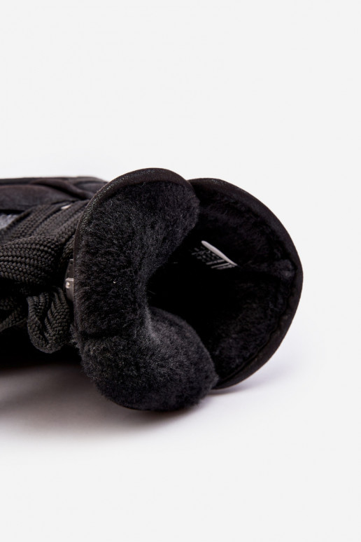 Feminino Botas de neve com detalhes elegantes D.Franklin DFSH370006 cor preta