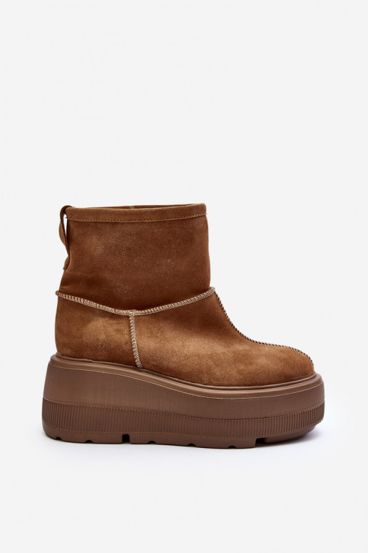 Pele Feminino Botas com solas maciças da moda cor marrom Zazoo 3424 Pele Feminino Botas com solas maciças da moda cor marrom Zazoo 3424