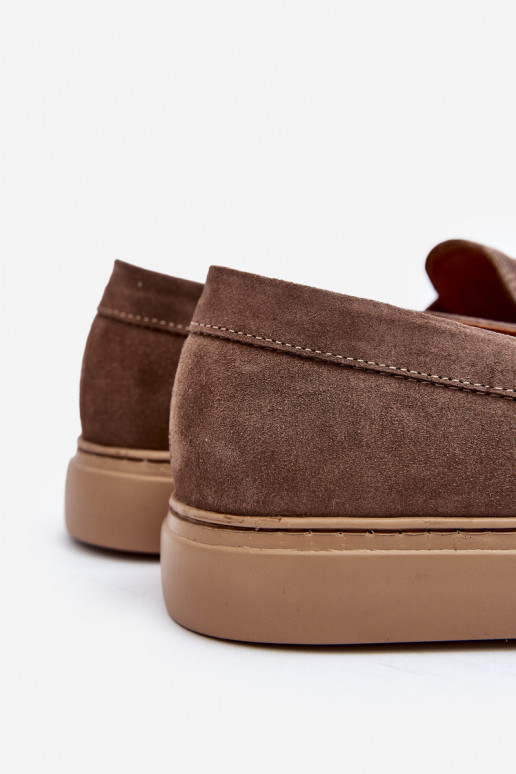 de camurça Sapatos masculinos Mocassins Zazoo 1574 bege de camurça Sapatos masculinos Mocassins Zazoo 1574 bege