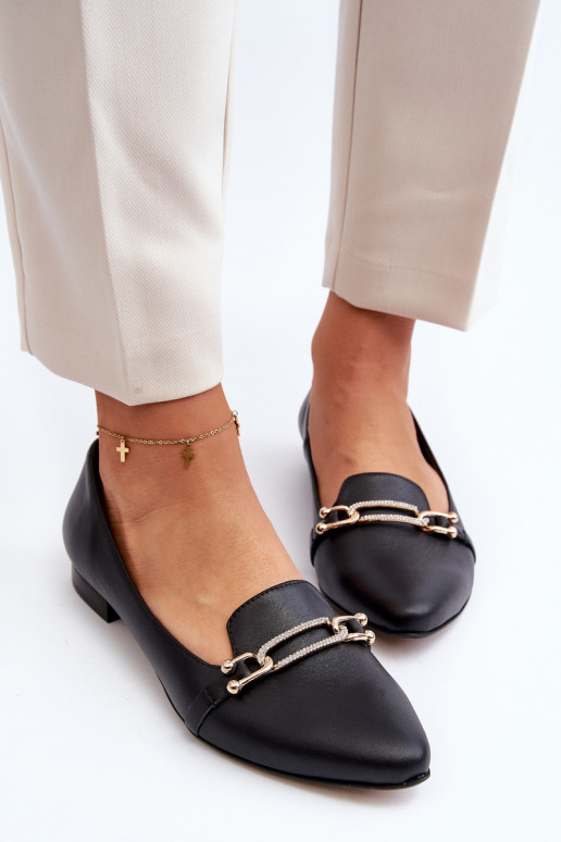 Zazoo 2885 Bailarinas com enfeites cor preta Zazoo 2885 Bailarinas com enfeites cor preta