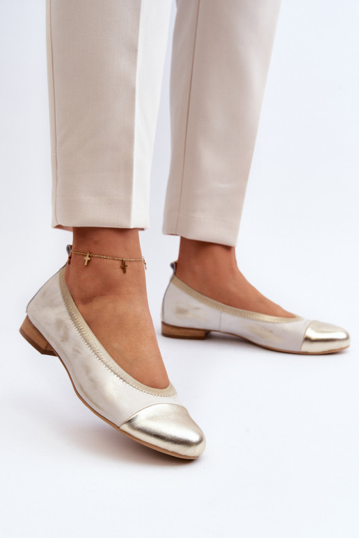 Zazoo 2890 Bailarinas cor dourada Limpo Zazoo 2890 Bailarinas cor dourada Limpo