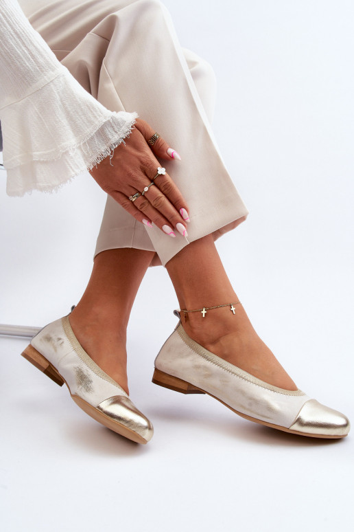 Zazoo 2890 Bailarinas cor dourada Limpo Zazoo 2890 Bailarinas cor dourada Limpo