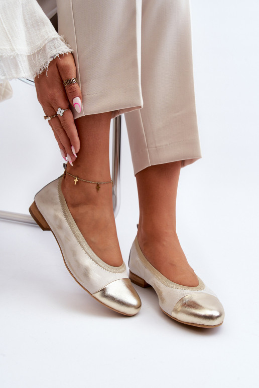 Zazoo 2890 Bailarinas cor dourada Limpo Zazoo 2890 Bailarinas cor dourada Limpo