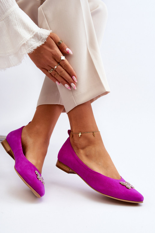 Zazoo 2887 Sapatilhas de camurça Com decorações Borboletasm cor rosa Zazoo 2887 Sapatilhas de camurça Com decorações Borboletasm cor rosa