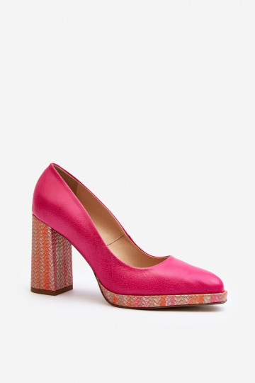 Sapato com salto Laura Messi 2746 cor rosa