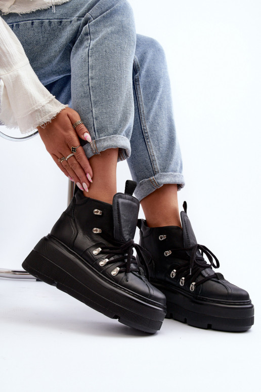 Zazoo 3416 Pele Feminino tênis cor preta Zazoo 3416 Pele Feminino tênis cor preta