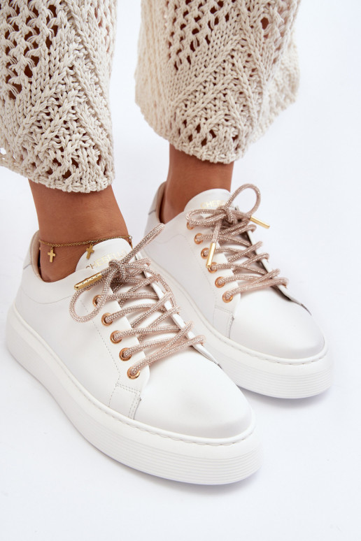 Pele Feminino tênis CheBello 4362 cor branca Pele Feminino tênis CheBello 4362 cor branca