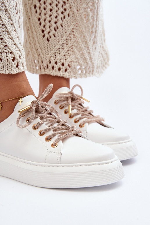 Pele Feminino tênis CheBello 4362 cor branca Pele Feminino tênis CheBello 4362 cor branca