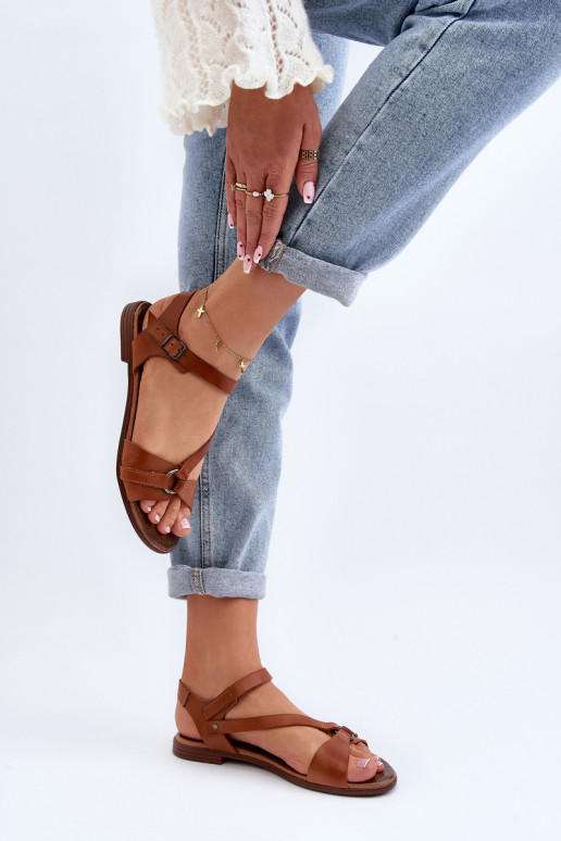 Zazoo 40182 Sandálias femininas Feminino cor marrom