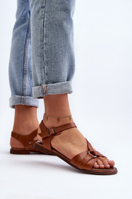 Zazoo 40182 Sandálias femininas Feminino cor marrom