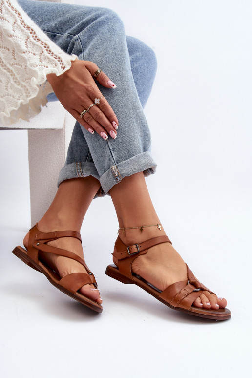 Zazoo 40182 Sandálias femininas Feminino cor marrom