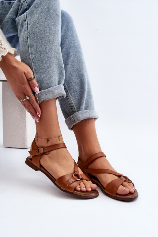 Zazoo 40182 Sandálias femininas Feminino cor marrom