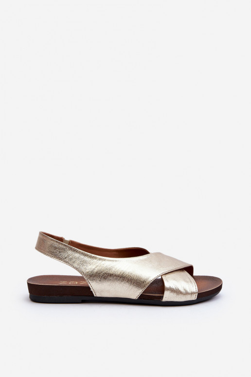 Zazoo 40407 sandálias Pele Feminino cor dourada Zazoo 40407 sandálias Pele Feminino cor dourada