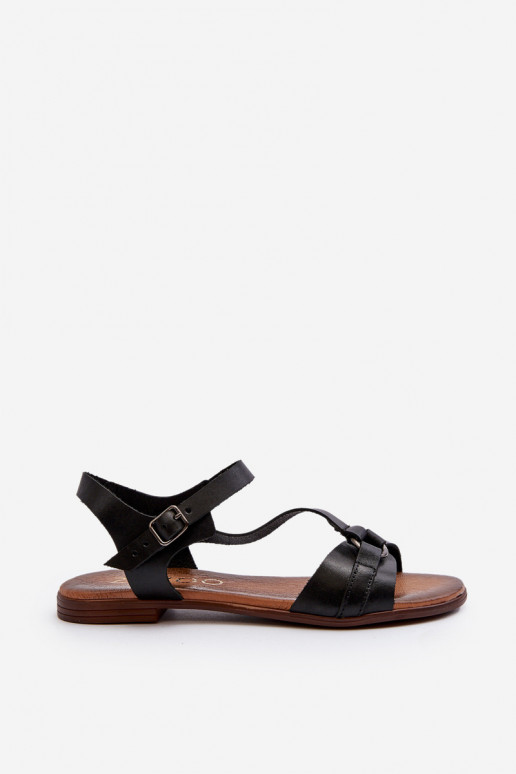 Zazoo 40182 Sandálias femininas Feminino cor preta