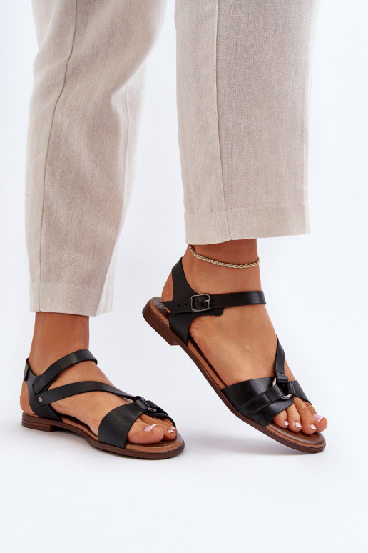 Zazoo 40182 Sandálias femininas Feminino cor preta