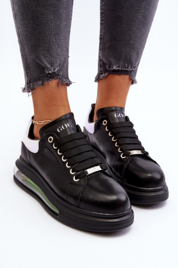 À modalo de tênis Feminino Pele GOE NN2N4030 cor preta