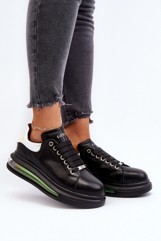 À modalo de tênis Feminino Pele GOE NN2N4030 cor preta À modalo de tênis Feminino Pele GOE NN2N4030 cor preta