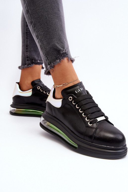 À modalo de tênis Feminino Pele GOE NN2N4030 cor preta À modalo de tênis Feminino Pele GOE NN2N4030 cor preta