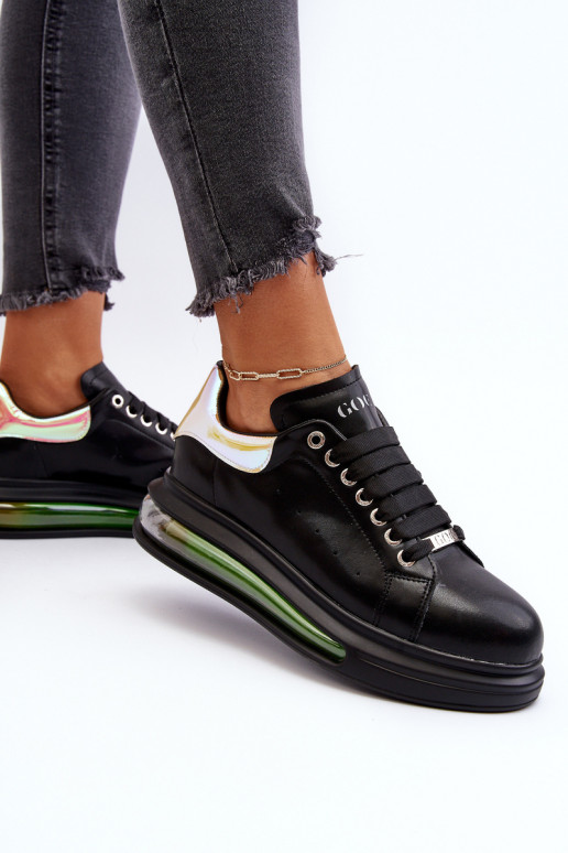 À modalo de tênis Feminino Pele GOE NN2N4030 cor preta À modalo de tênis Feminino Pele GOE NN2N4030 cor preta