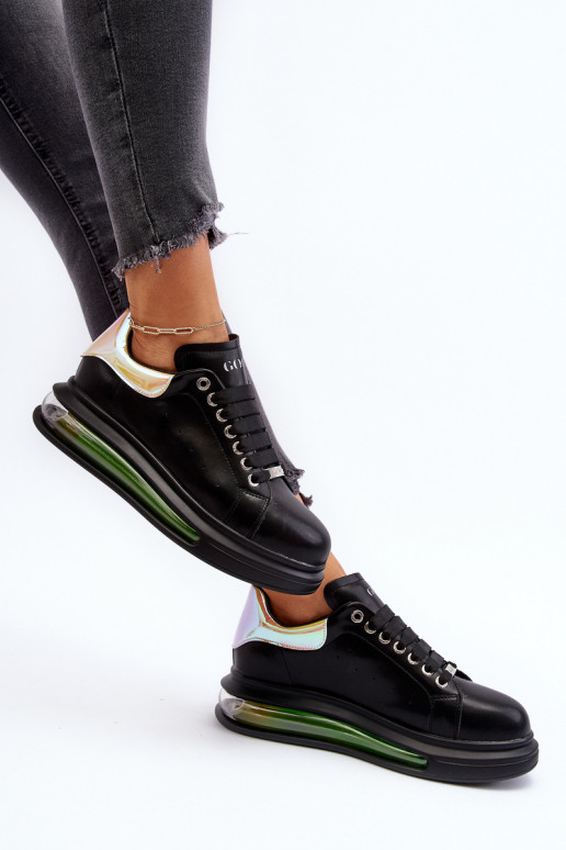 À modalo de tênis Feminino Pele GOE NN2N4030 cor preta À modalo de tênis Feminino Pele GOE NN2N4030 cor preta