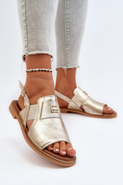 Zazoo 40385 Feminino Sandálias femininas cor dourada Zazoo 40385 Feminino Sandálias femininas cor dourada