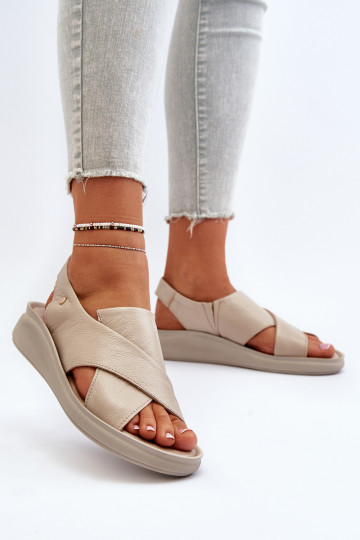 Zazoo 40392 Sandálias femininas Feminino bege