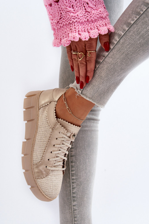 Feminino Pele sapato Tem que serciejka 05850-22 cor de marfim Feminino Pele sapato Tem que serciejka 05850-22 cor de marfim