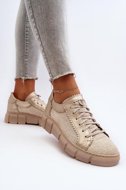 Feminino Pele sapato Tem que serciejka 05850-22 cor de marfim Feminino Pele sapato Tem que serciejka 05850-22 cor de marfim