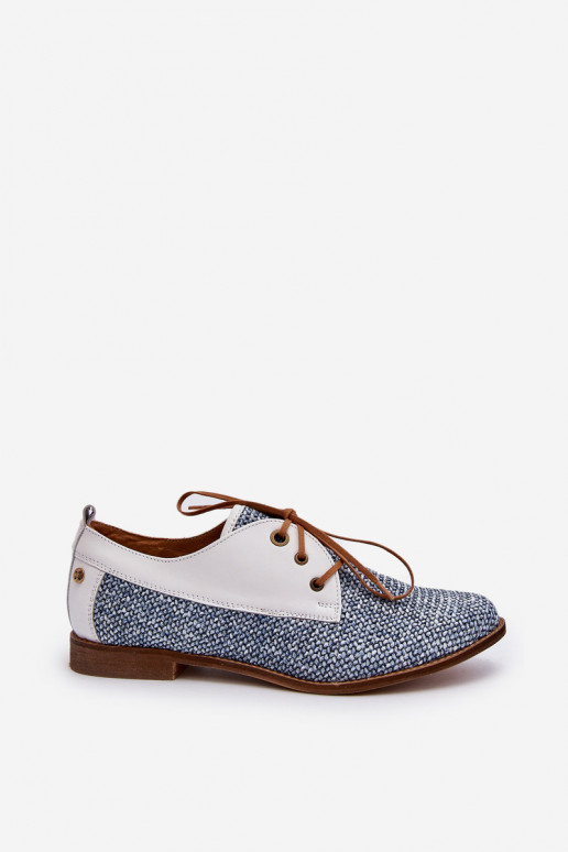 Pele sapato Feminino com salto largo Tem que serciejka 06461-17 cor azul Pele sapato Feminino com salto largo Tem que serciejka 06461-17 cor azul