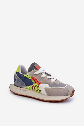 tênis À modalo de tênis Tem que sercho Memory Foam System Big Star NN174344 cor cinza